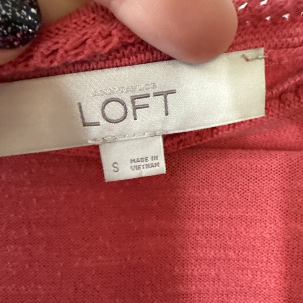 Coral Loft Top Small Business Casual Cottagecore Country Club‎ Vibe 3/4 Sleeve - Picture 6 of 7